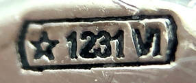 Jewelry hallmark of Superoro, of Vicenza, Italy (1231 VI)