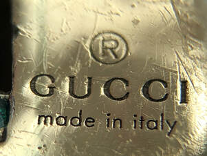 Jewelry hallmark of Gucci