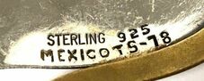 Mexican letter/number hallmarking system.  Circa post 1979
