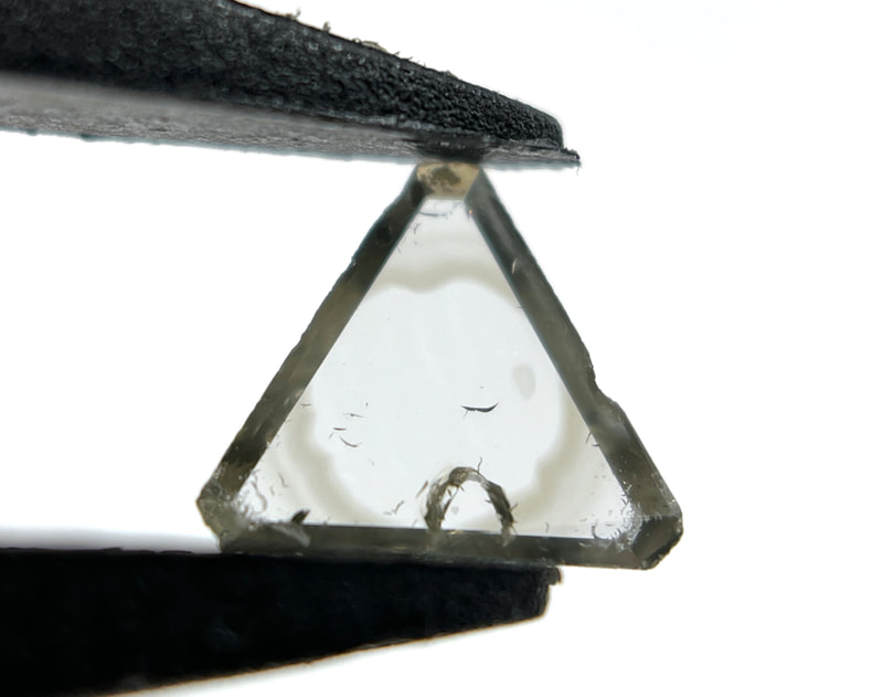 Extremely rare Triangular shaped asteriated diamond