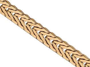 Foxtail link chain in 14K gold