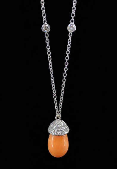 GIA Certified 10.72 ct. natural melo melo pearl and diamond necklace, in platinum