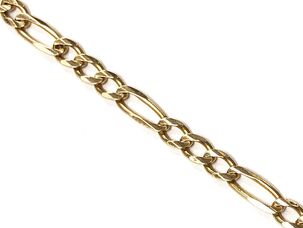 Figaro link chain in 14K gold