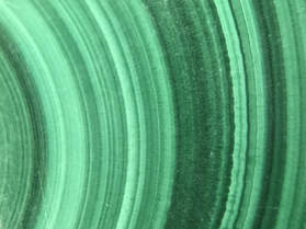 Malachite is known for its attractive green banding.