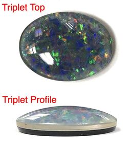 Black opal triplet