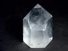 Rock crystal, aka clear quartz crystal
