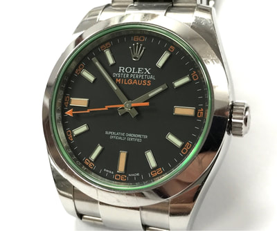 Rolex Oyster Perpetual Milgauss "Green Crystal" Anniversary Edition