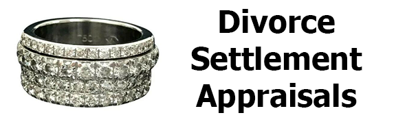 Divorce settlement jewelry appraisals executed by Global Gemology's Certified Master Appraiser & GIA Graduate Gemologist