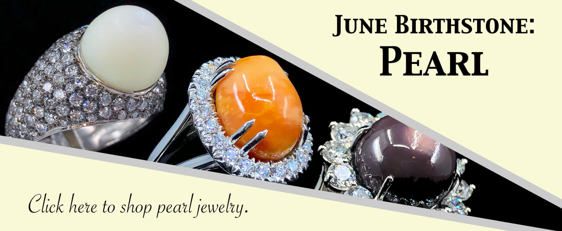 June Birthstone - Pearl.  Click here to shop Global Gemology's collection of exotic pearl jewelry!