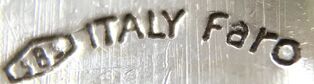 Jewelry hallmark of Italian jeweler, Faro