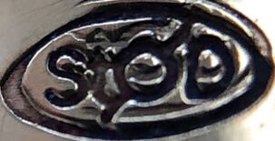 Jewelry hallmark of German pen manufacturer, Montblanc (STOD or STøD)