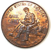 Reverse of a 2009 Lincoln Bicentennial Cent