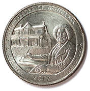 Reverse of a 2017 Washington D.C. Quarter