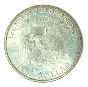 Reverse of a 1971-S Ike dollar