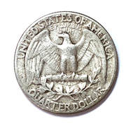 Obverse of a 1956 Washington silver quarter