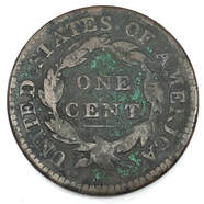 Coronet Liberty Head Large Cent Reverse