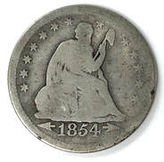 Seated Liberty Silver Quarter Obverse