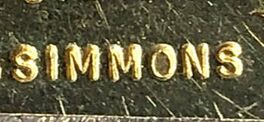 Jewelry stamp of Tallahassee jeweler, Peggy Simmons (