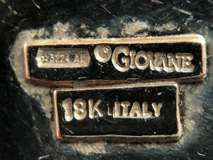Jewelry hallmark of Italian designer, Giovane (3224 AL)