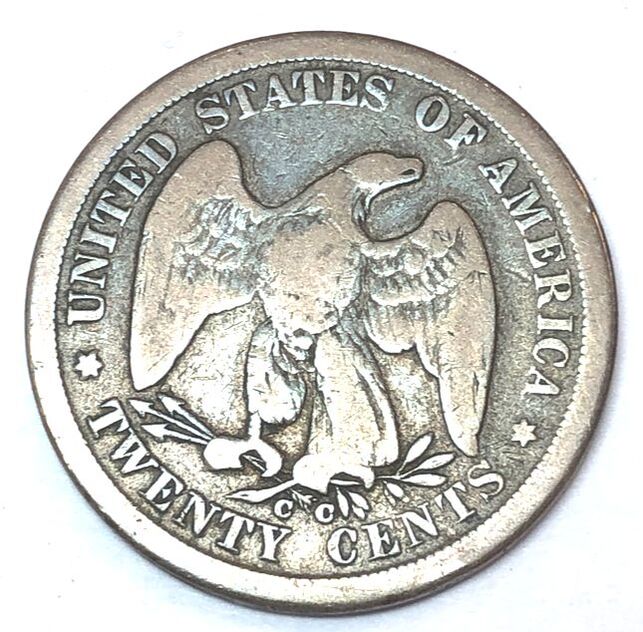 1875 Twenty Cent Piece Reverse