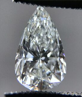 Pear shape brilliant cut diamond
