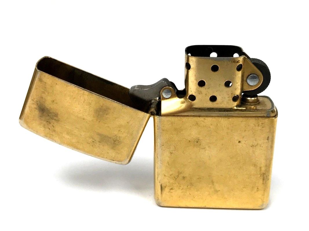 Vintage gold plated Zippo lighter